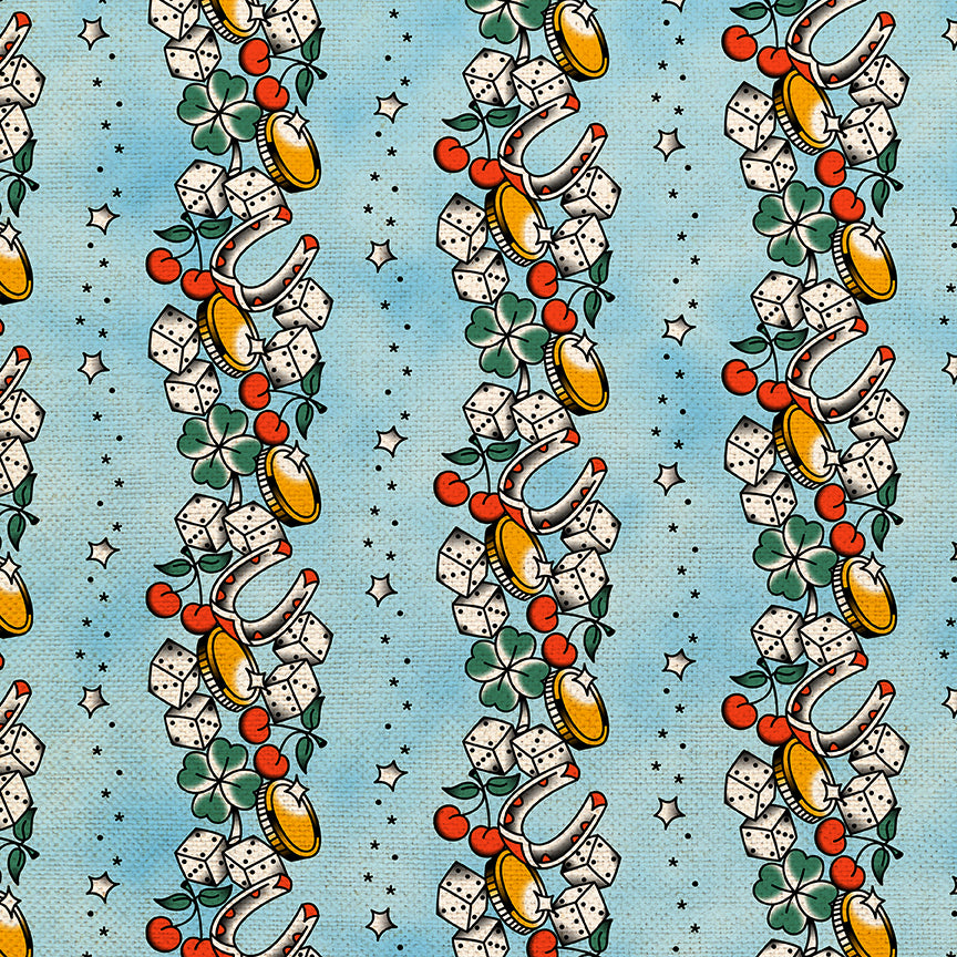 Lucky Tattoo Stripe - Blue