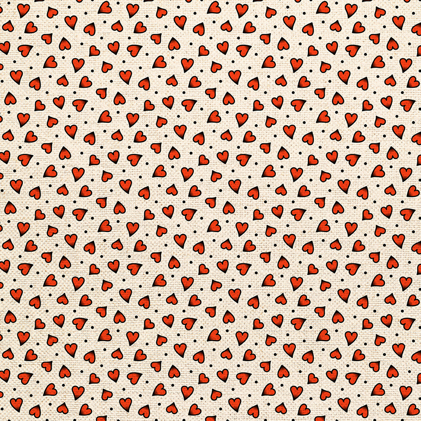 Heart Tattoo Toss - White