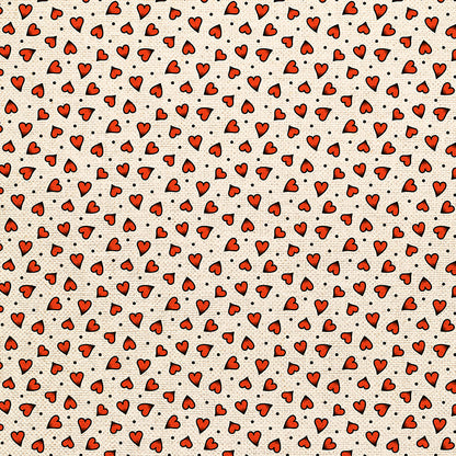 Heart Tattoo Toss - White