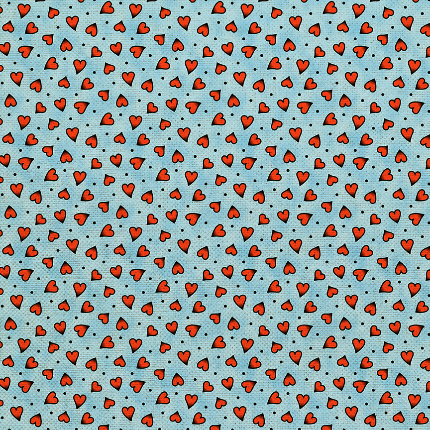 Heart Tattoo Toss - Blue