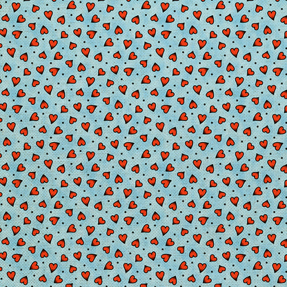 Heart Tattoo Toss - Blue