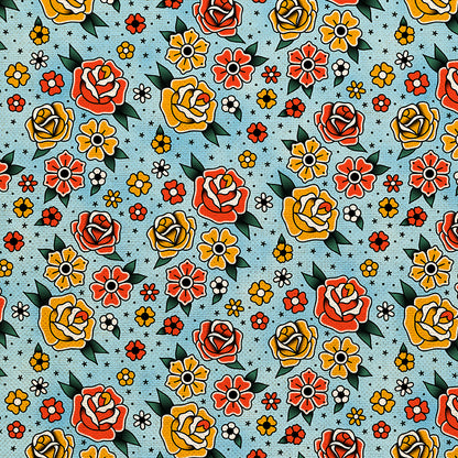 Flower Tattoos - Blue