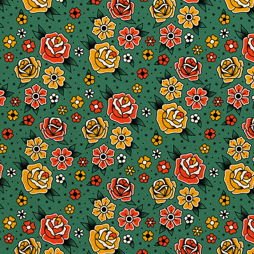 Flower Tattoos - Green