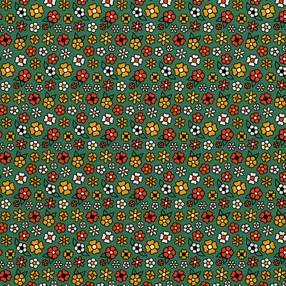 Ditsy Flower Tattoos - Green