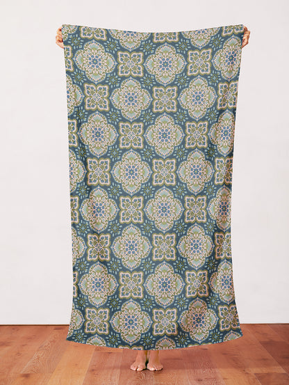Blockprint Chic - Blue/Green