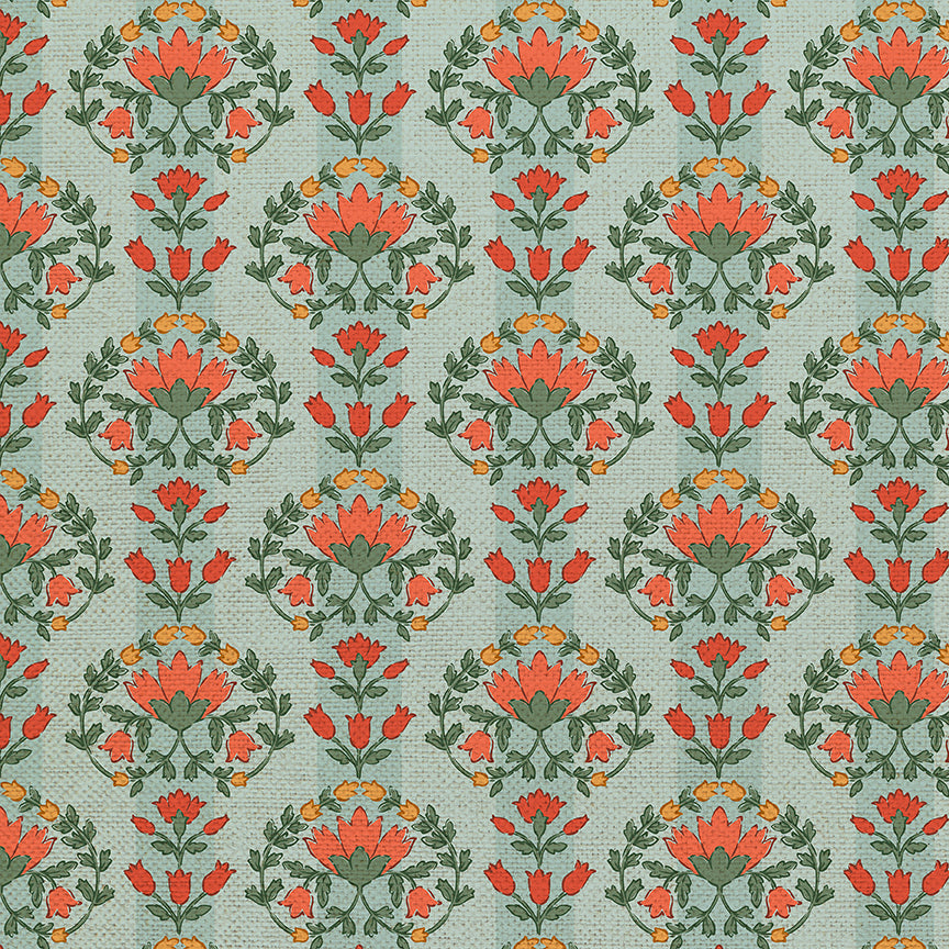 Wallpaper Stripe - Blue/Red