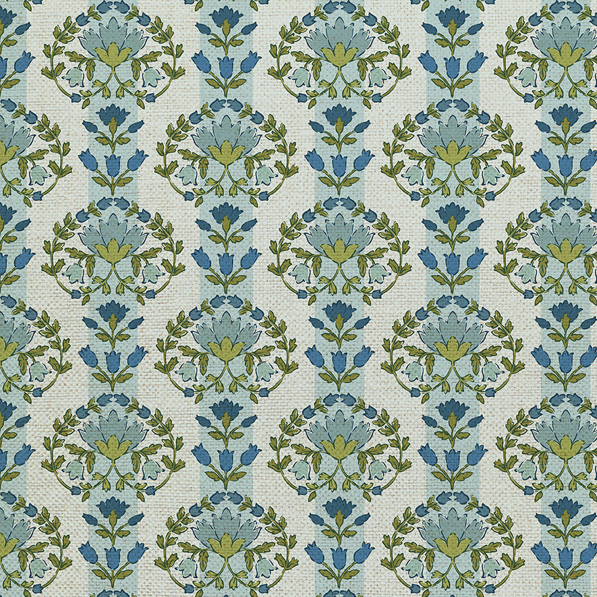 Wallpaper Stripe - Blue/Green