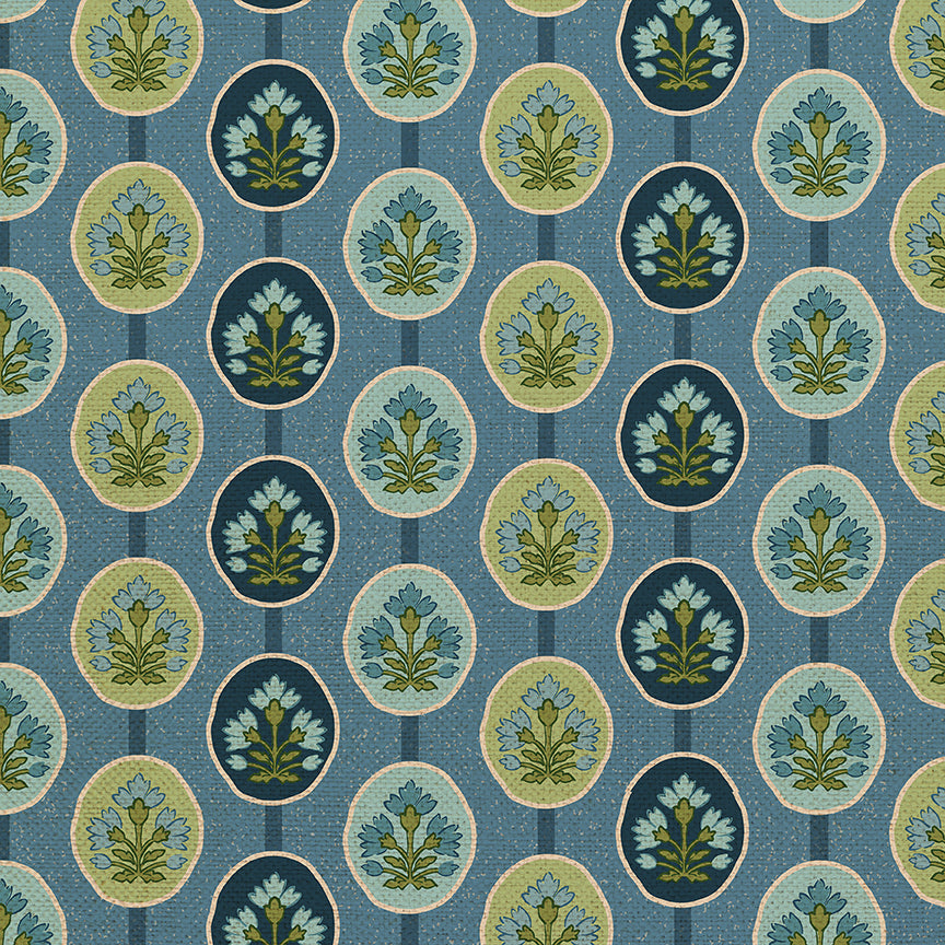 Framed Florals - Blue/Green