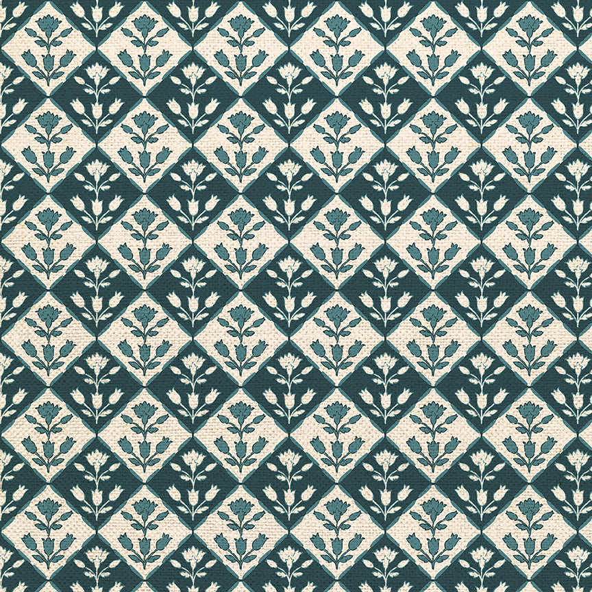 Lush Lattice - Dark Blue