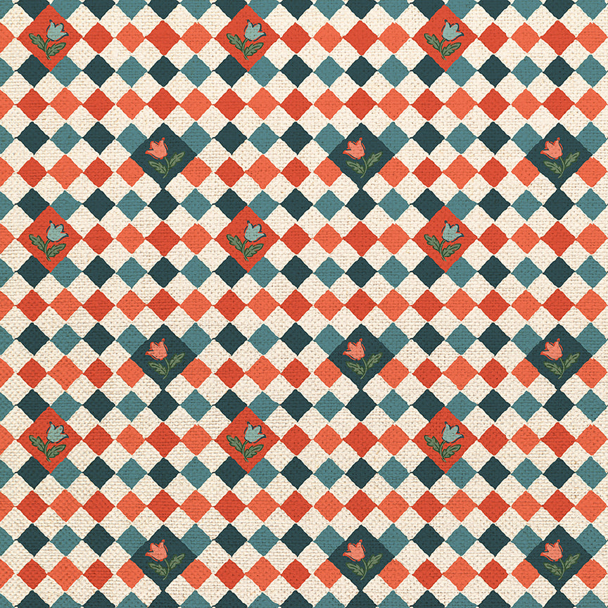 Tile Twist - Red/Blue