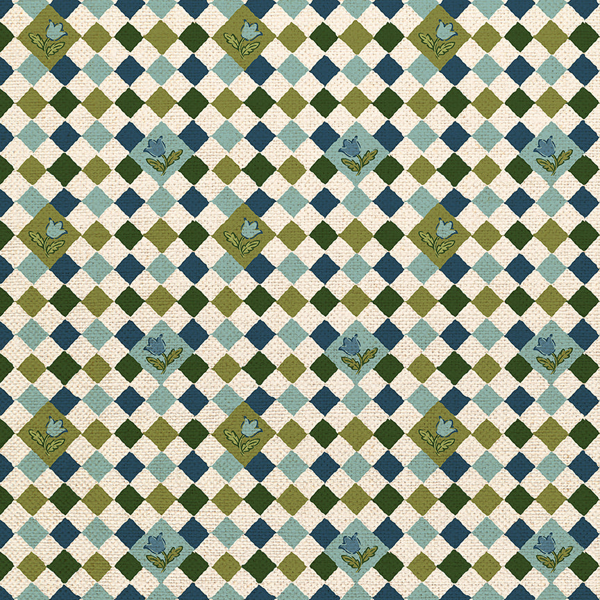 Tile Twist - Blue/Green