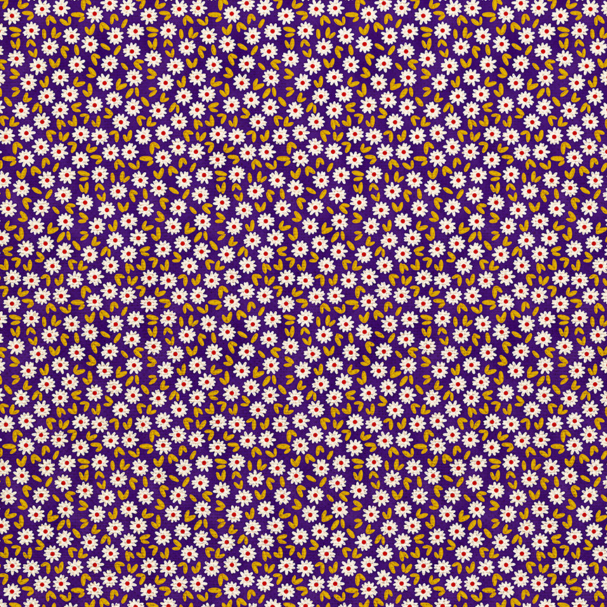 Ditsy Daisy - Dark Blue