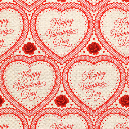 Valentines Hearts - White