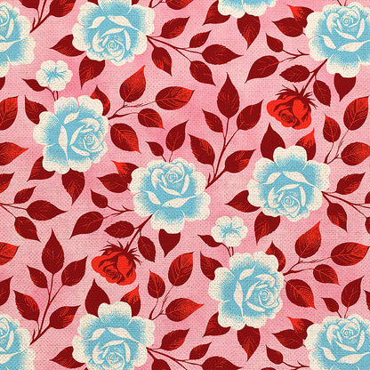 Valentines Roses - Red/Blue