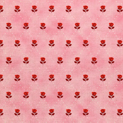 Ditsy Valentines Florals - Pink/Red