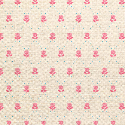 Ditsy Valentines Florals - White/Pink