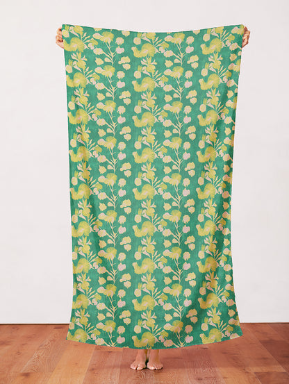 Garden Stems - Chartreuse on Green