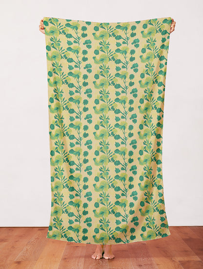 Garden Stems - Green on Chartreuse