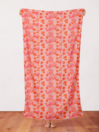 Garden Stems - Red on Cream