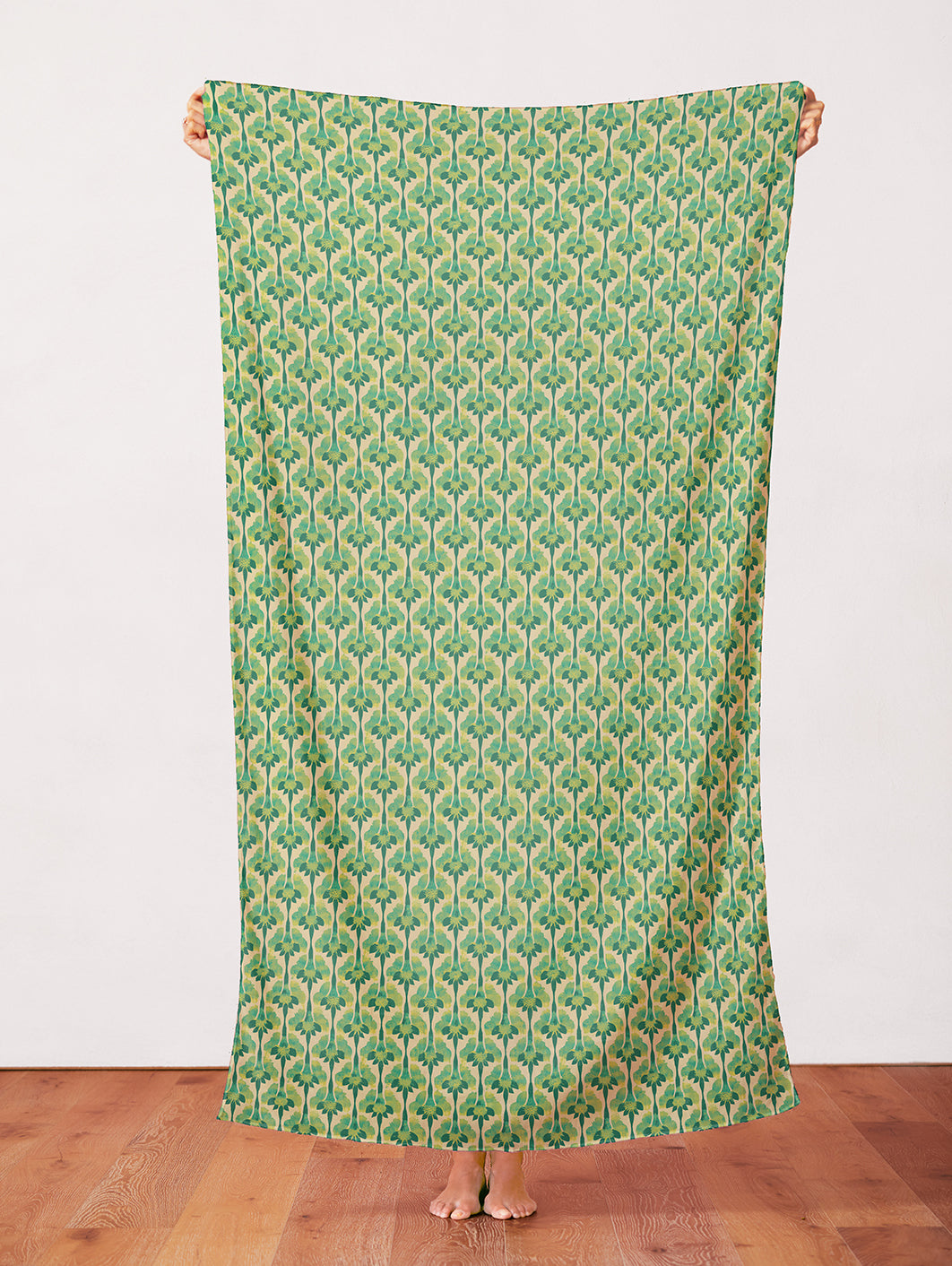 Abstract Stems - Green on Chartreuse