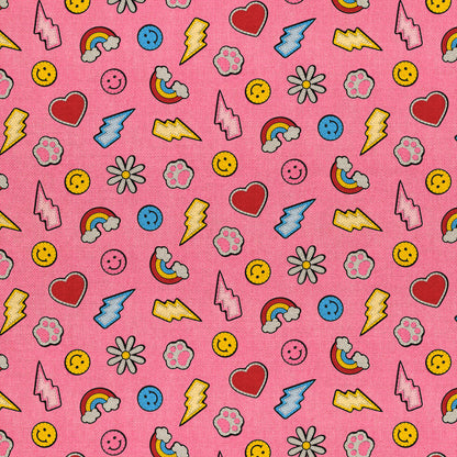 Smileys & Rainbows - Pink