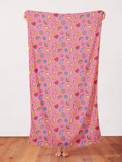 Smileys & Rainbows - Pink