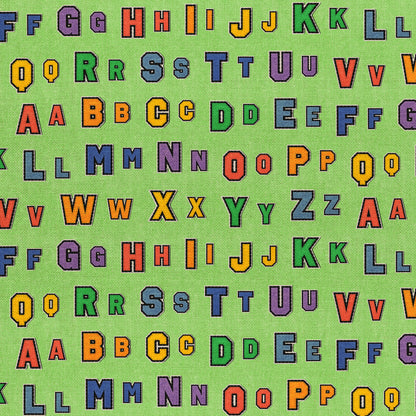 Alphabet Rows - Green