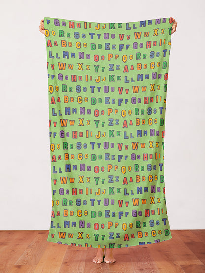 Alphabet Rows - Green