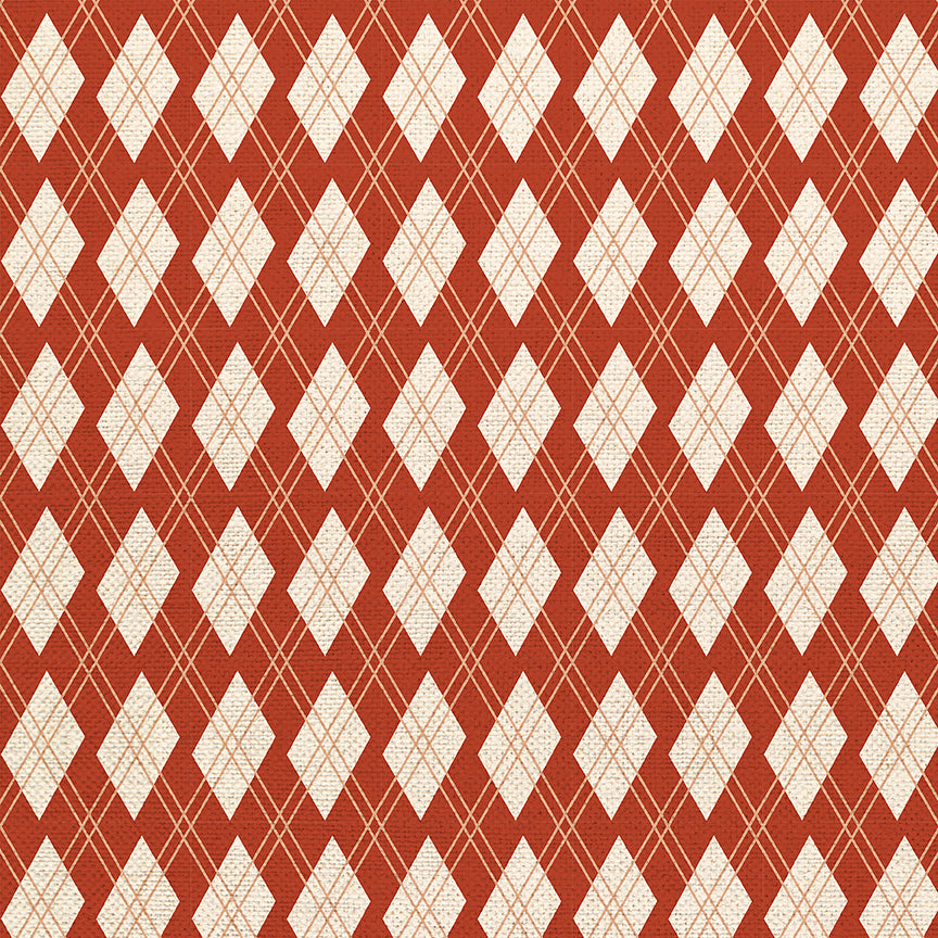 Argyle - Red