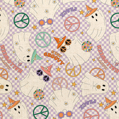 Peace, Love & Boo - Purple