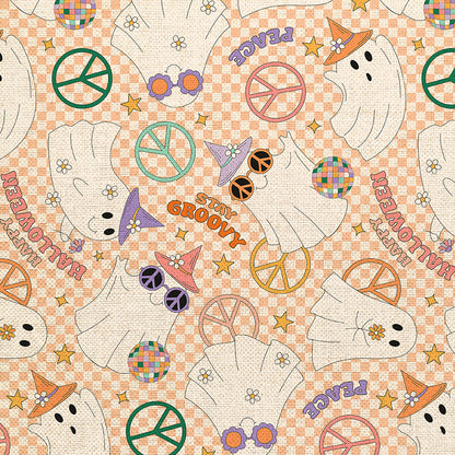 Peace, Love & Boo - Orange