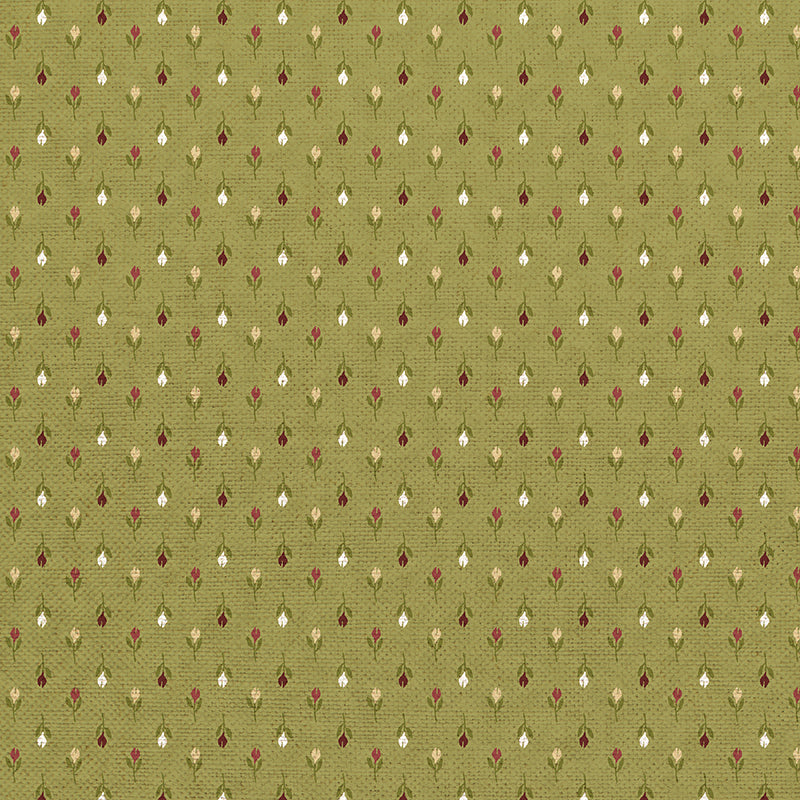 Stitched Tulips - Green