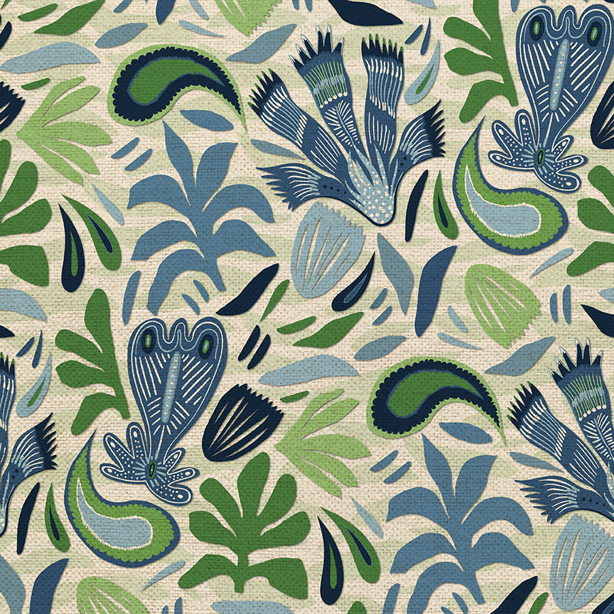 Abstract Shapes - Blue/Green
