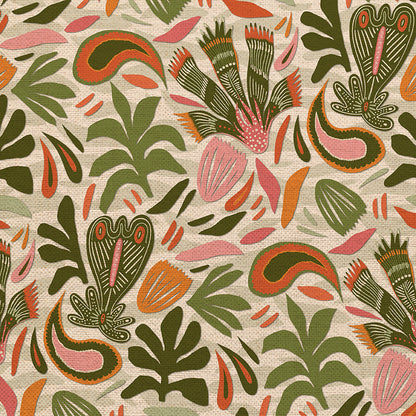 Abstract Shapes - Green/Pink