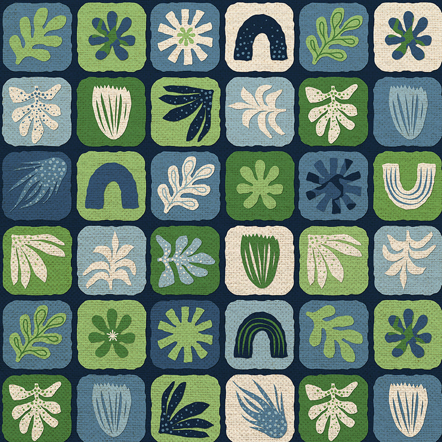 Shape Toss Grid - Blue/Green