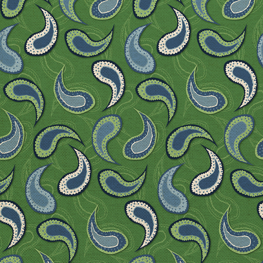 Paisley Toss - Blue/Green