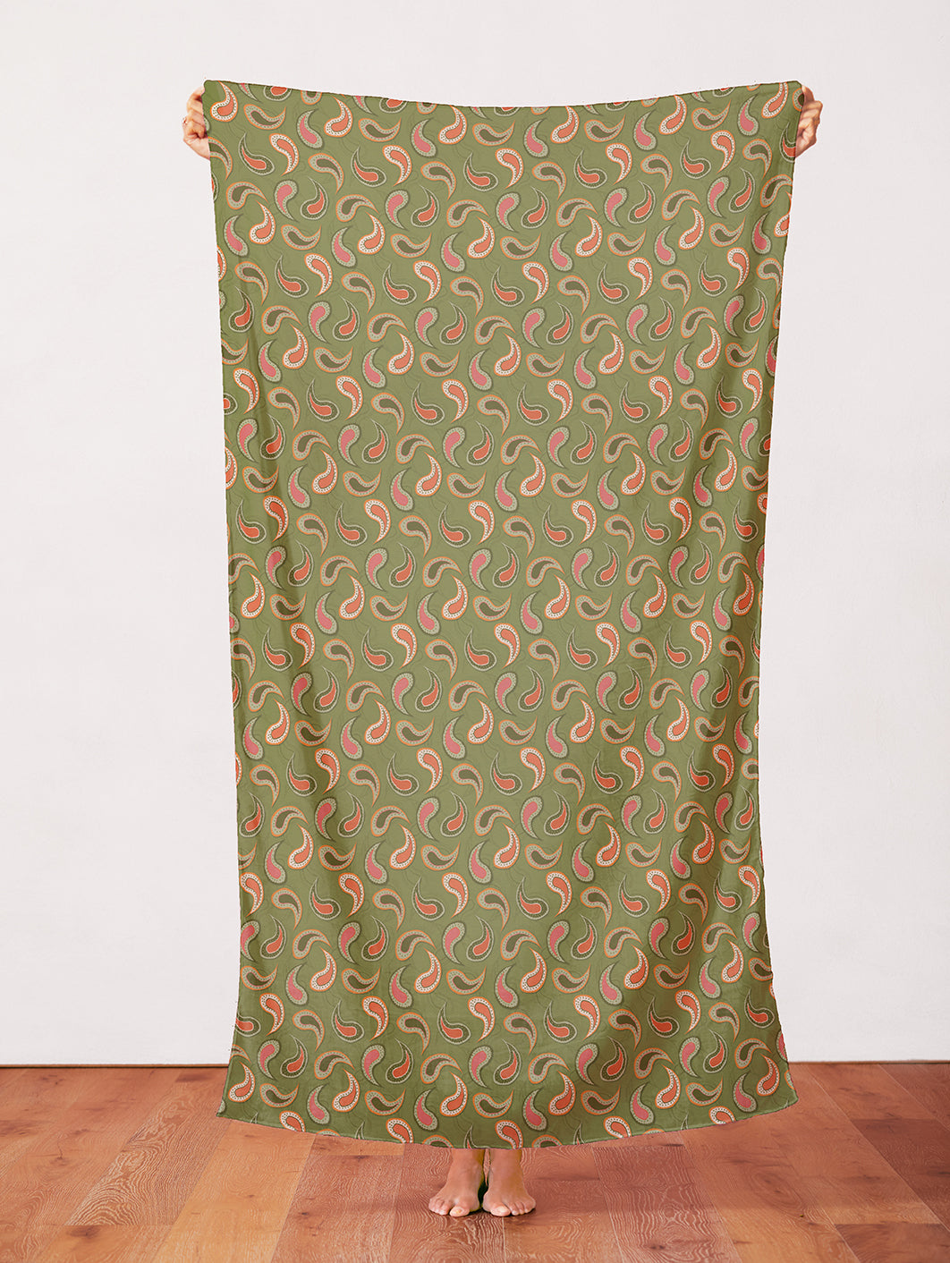 Paisley Toss - Green/Pink