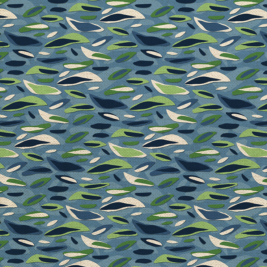 Layered Leaves - Blue