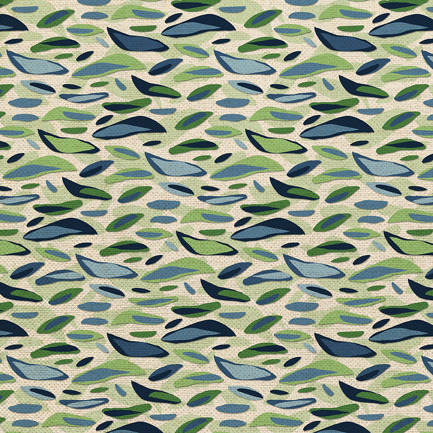 Layered Leaves - Green/White