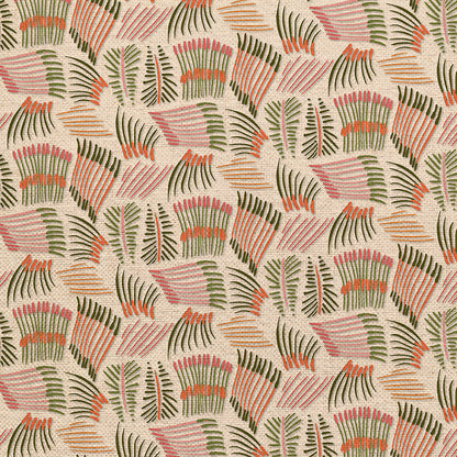 Fanning Lines - Green/Pink
