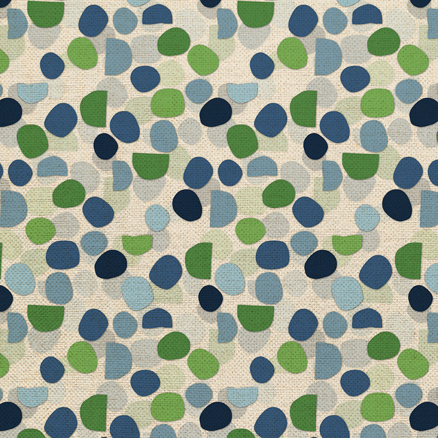 Layered Circles - Blue/Green