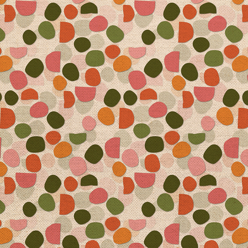 Layered Circles - Green/Pink