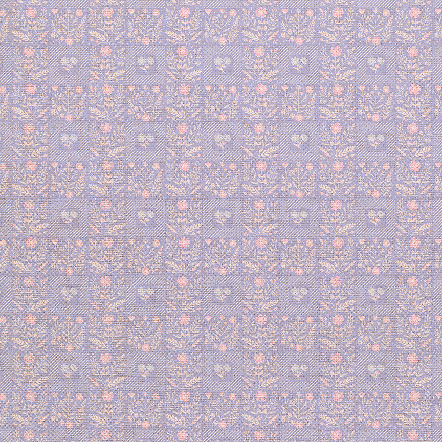 Squares - Pink on Purple