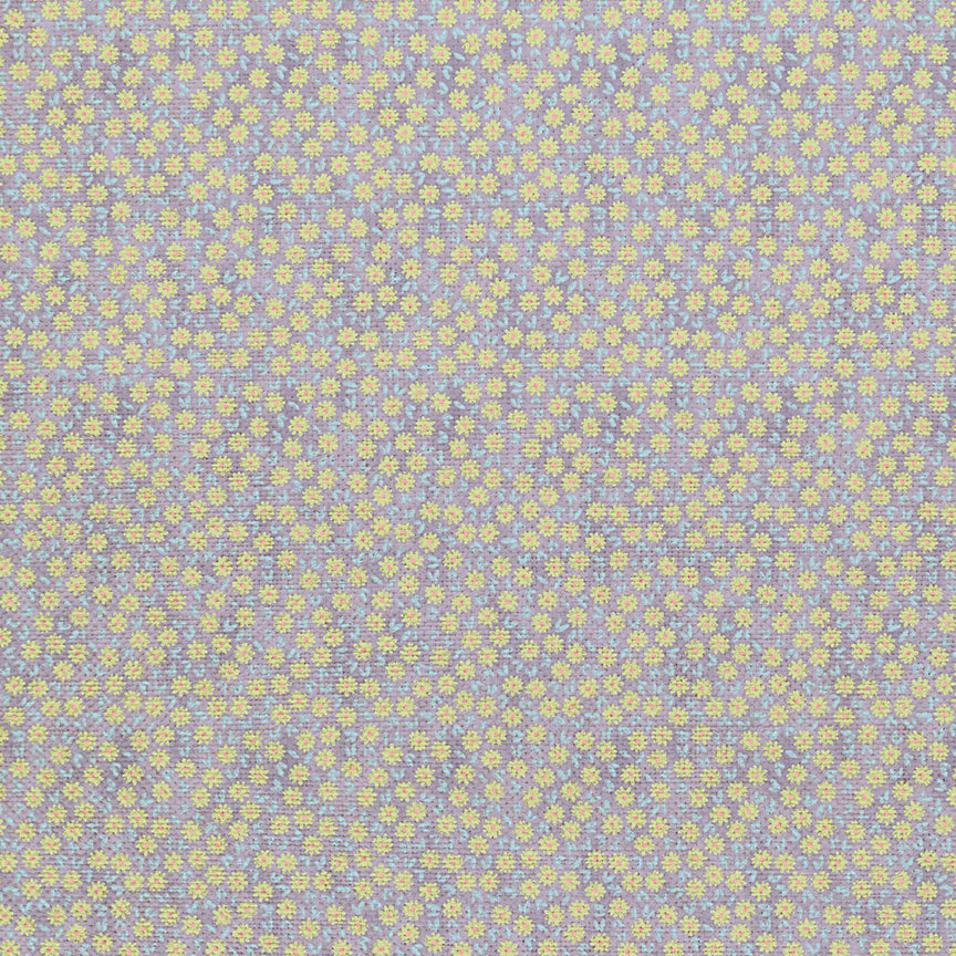 Ditsy Daisy - Green/Purple