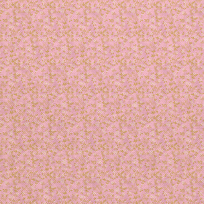 Stippled Branches - Pink/Gold
