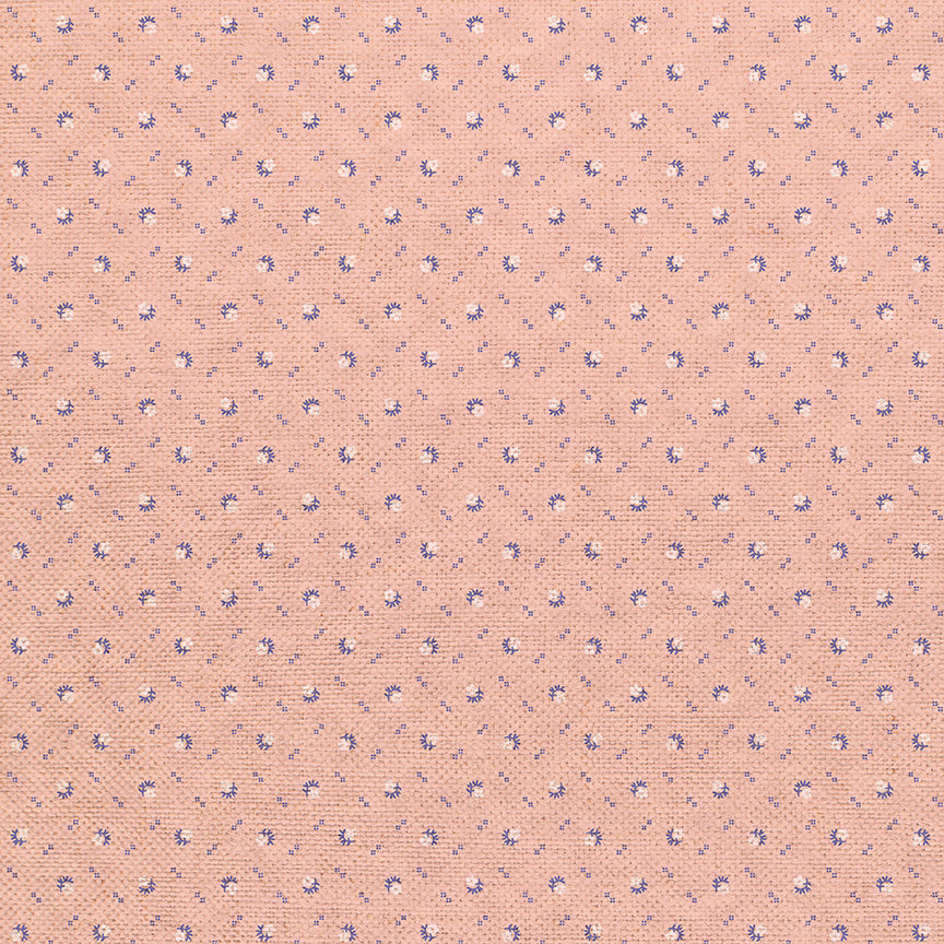 Dots and Diamonds - Blue on Pink