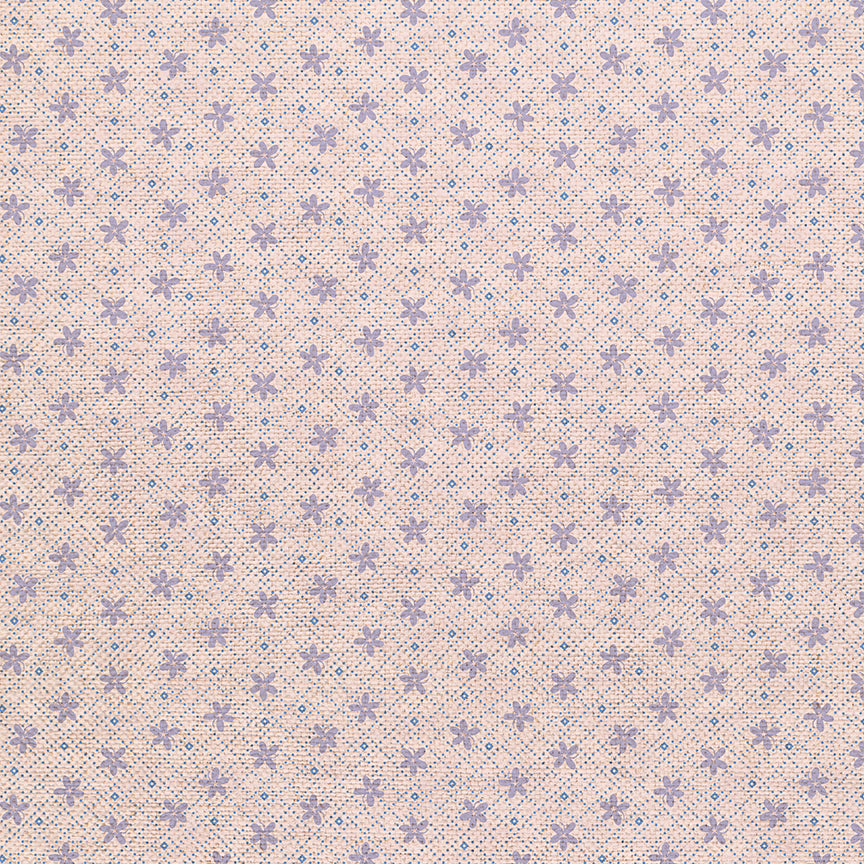Floral Grid - Purple/Blue