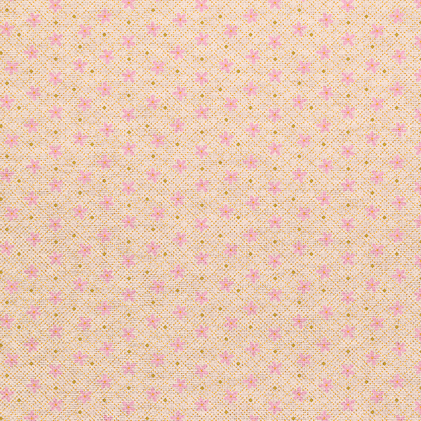 Floral Grid - Pink