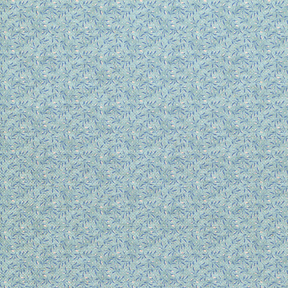 Leaf Toss - Dark Blue on Light Blue
