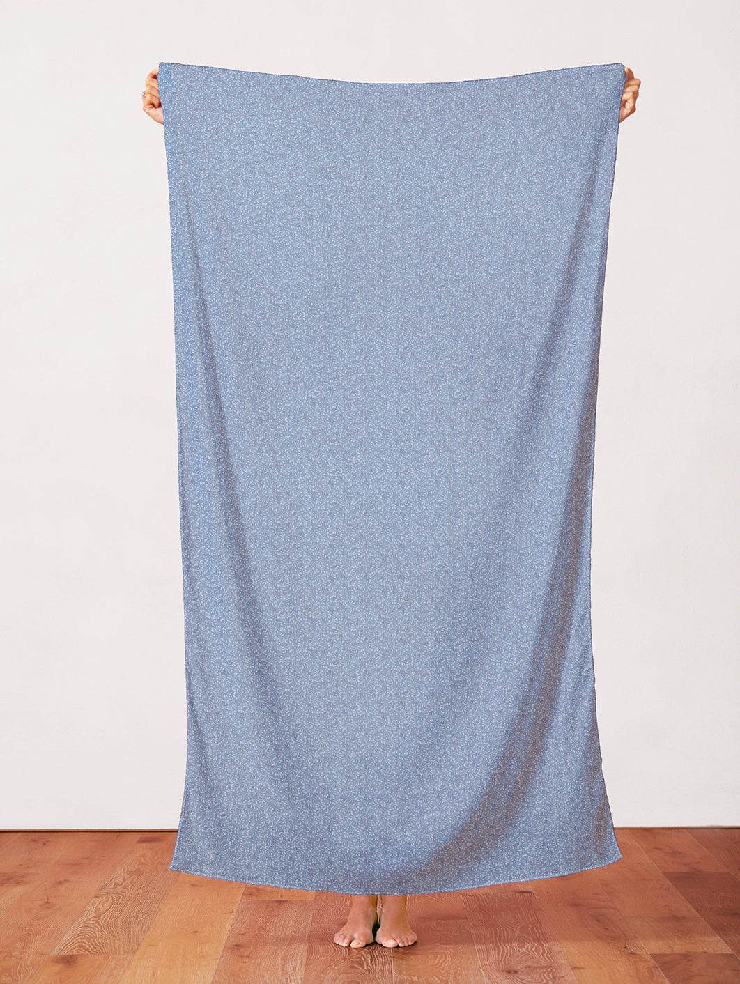 Leaf Toss - Light Blue on Dark Blue